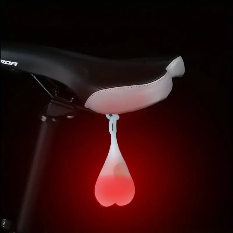 Silicone Heart Shape Cycling Lights for Bicycle LED Indicator Tail Lights