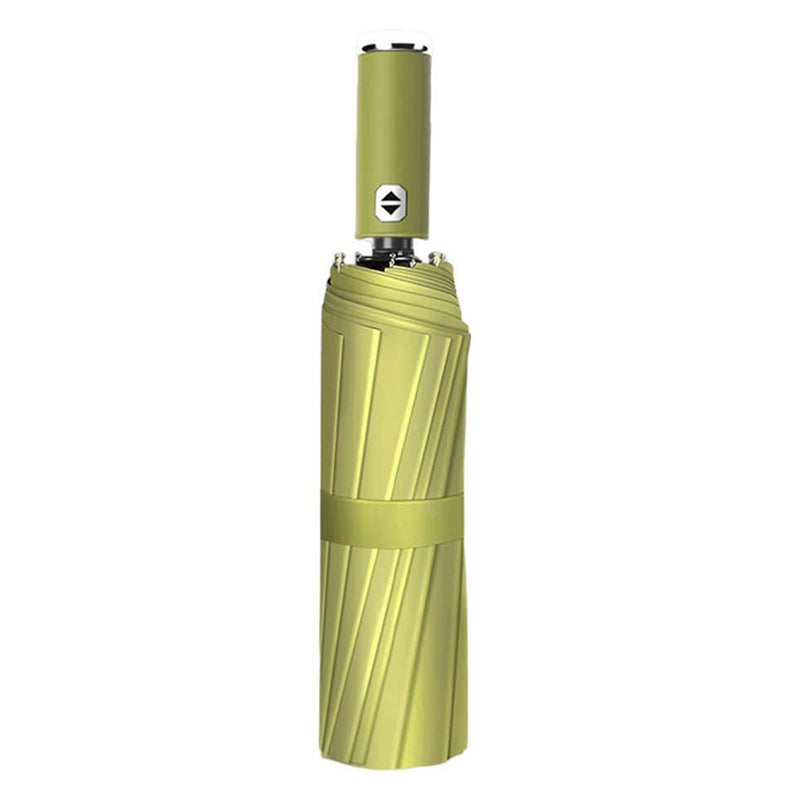 10 Ribs Fully Automatic Reverse Closing Umbrella with LED Flashlight