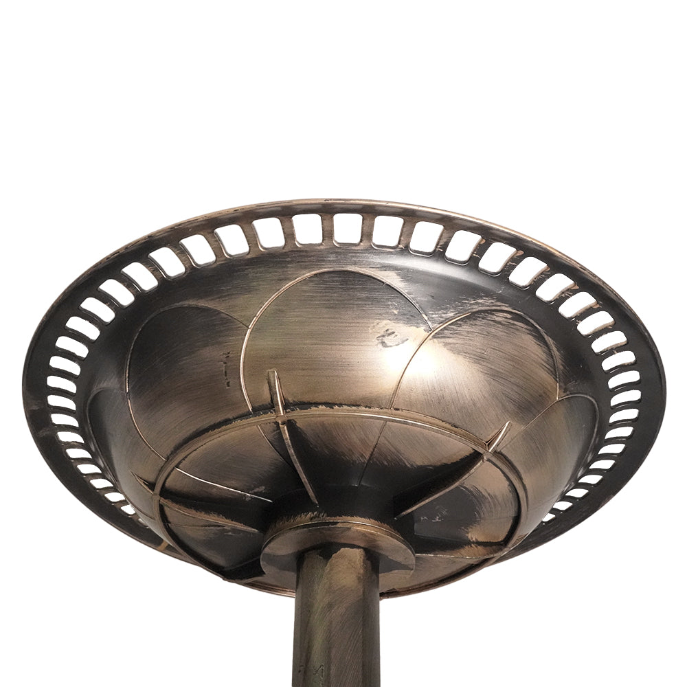 GREENHAVEN Antique Style Resin Outdoor Garden Bird Bath