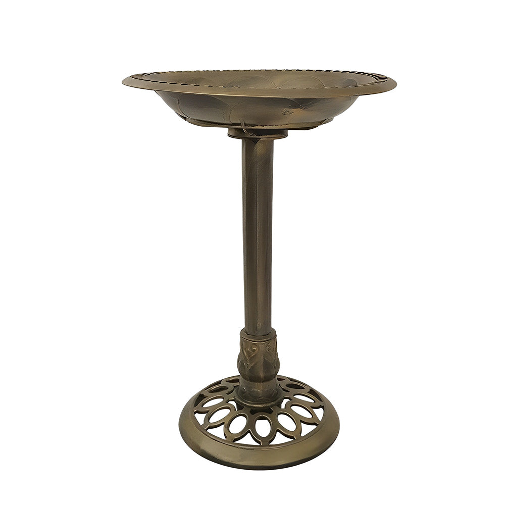 GREENHAVEN Antique Style Resin Outdoor Garden Bird Bath