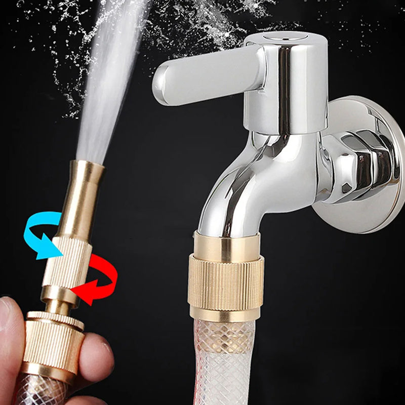 High-Pressure Jet Spray Brass Booster Water Spray Nozzle and Connector