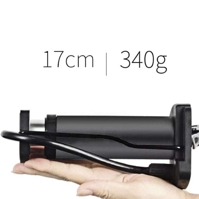 Bike Floor Pump Portable Anti-Slip Tyre Inflator with Pressure Gauge