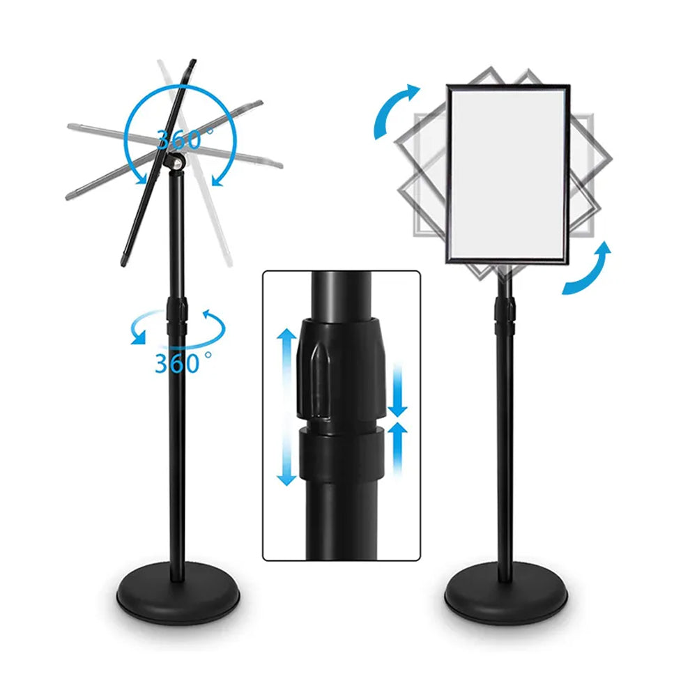 A4 Floor Poster Stand Sign Holder Business Menu Display