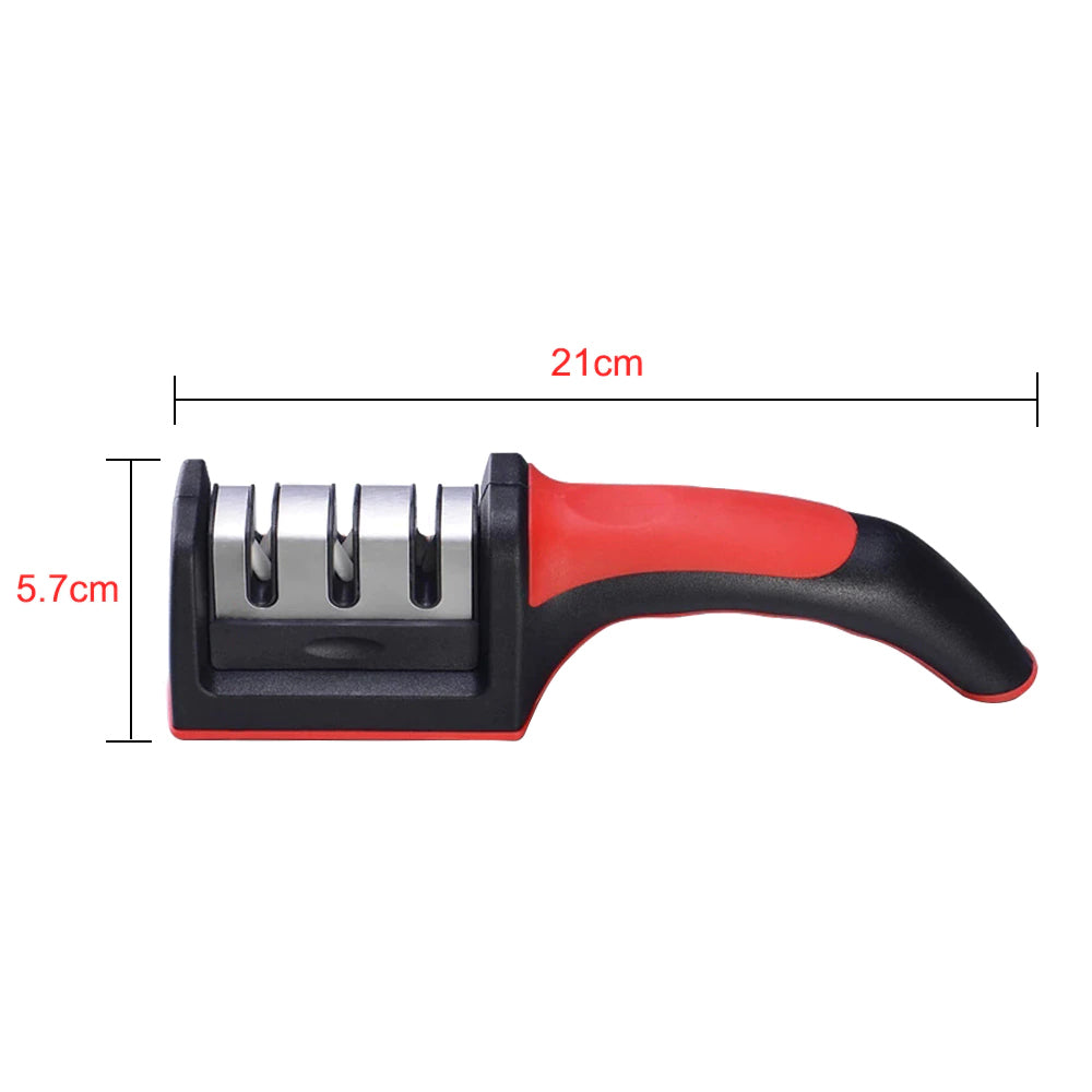3 Levels Multipurpose Manual Kitchen Knife Sharpening Tool
