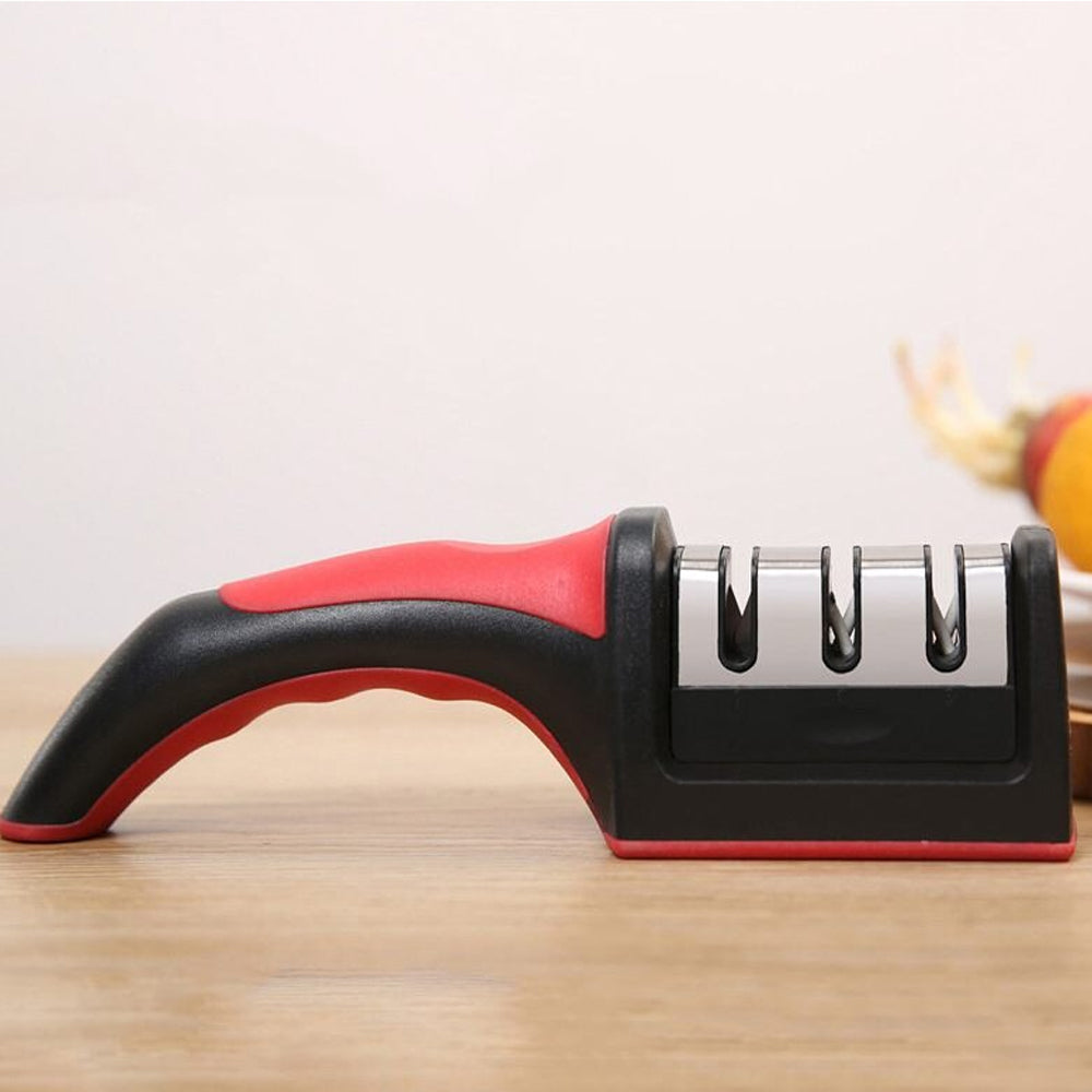 3 Levels Multipurpose Manual Kitchen Knife Sharpening Tool