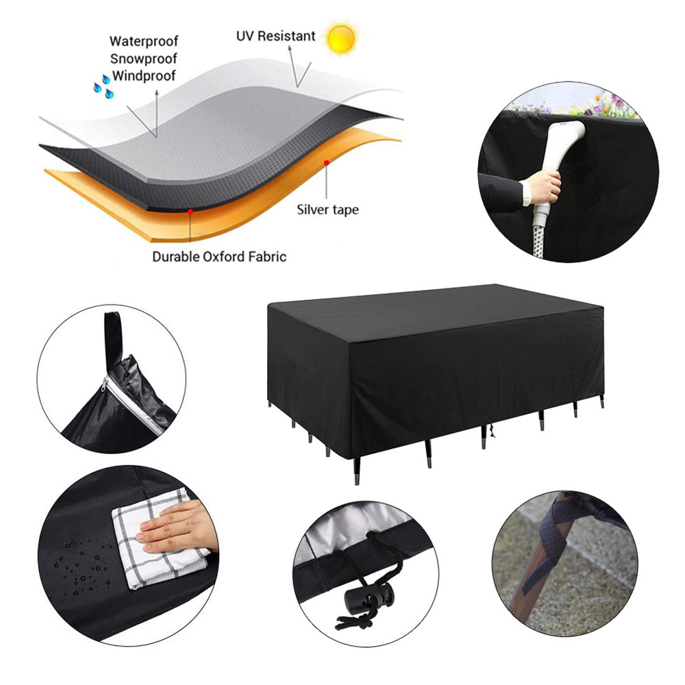 Drawstring Fitted Waterproof Dustproof Billiard Pool Table Cover