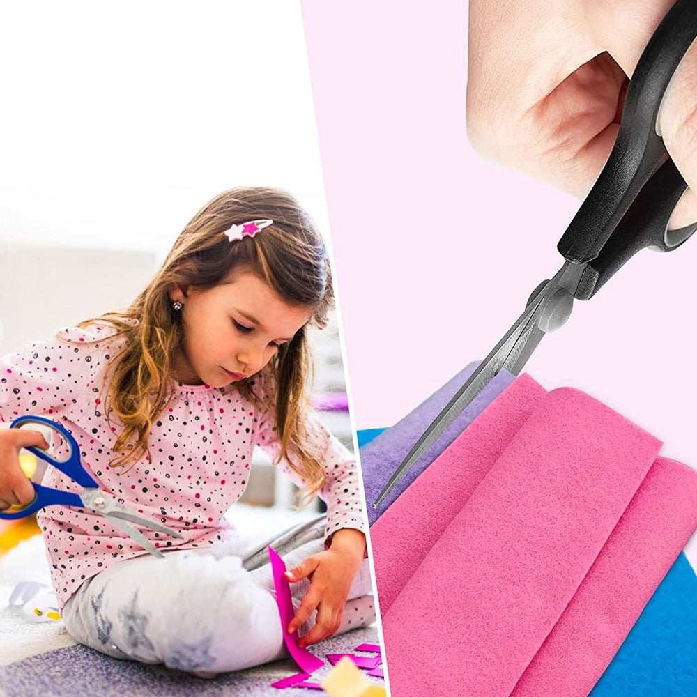 80pcs Squares Non-Woven Felt Fabric Sheets for DIY Handcrafting