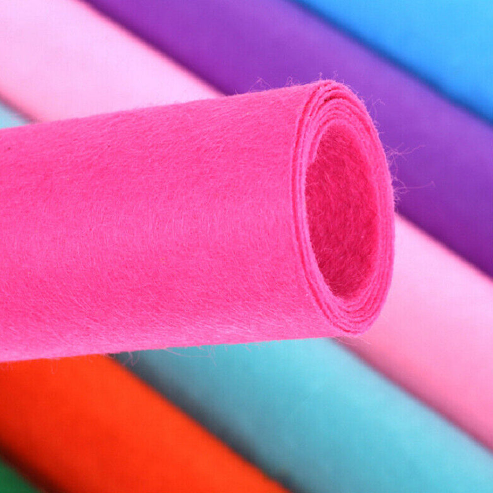 80pcs Squares Non-Woven Felt Fabric Sheets for DIY Handcrafting