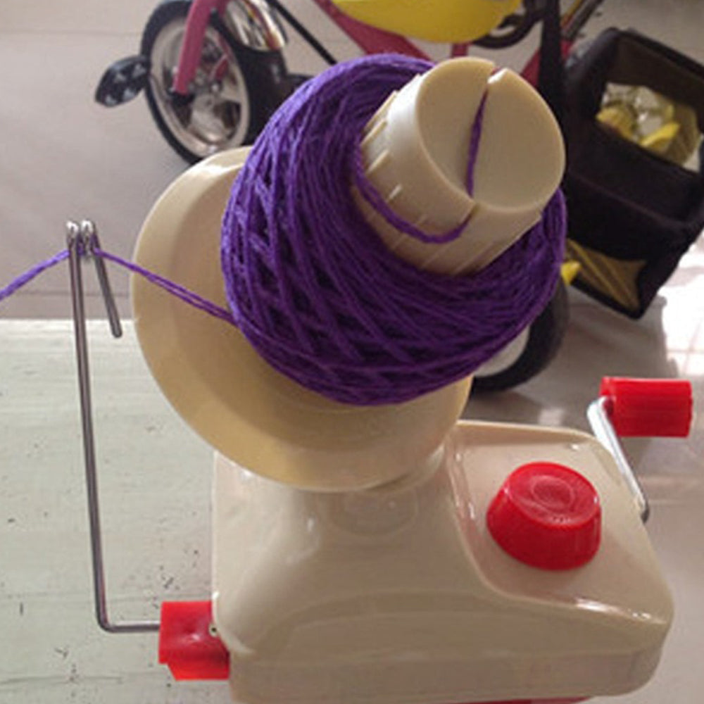 Manually Operated Yarn Winding Machine with Plastic Rod