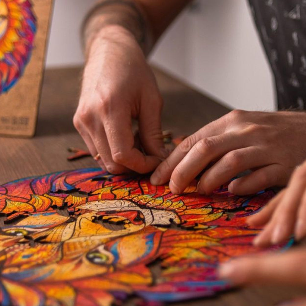 Colorful Mysterious Animal Wooden Toy Jigsaw Puzzle