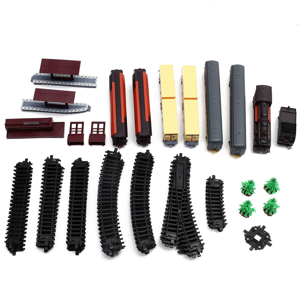 Electric Large Classic Train Set RAIL Vehicle Kids Toy Track-Battery Operated