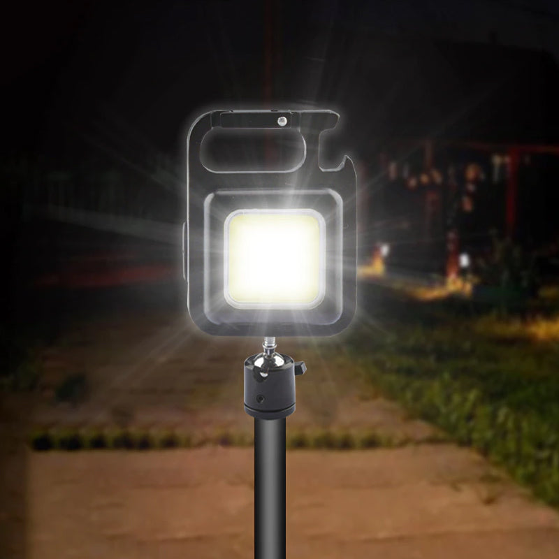 Mini Waterproof Pocket Torch LED Keychain Flashlight USB Charging