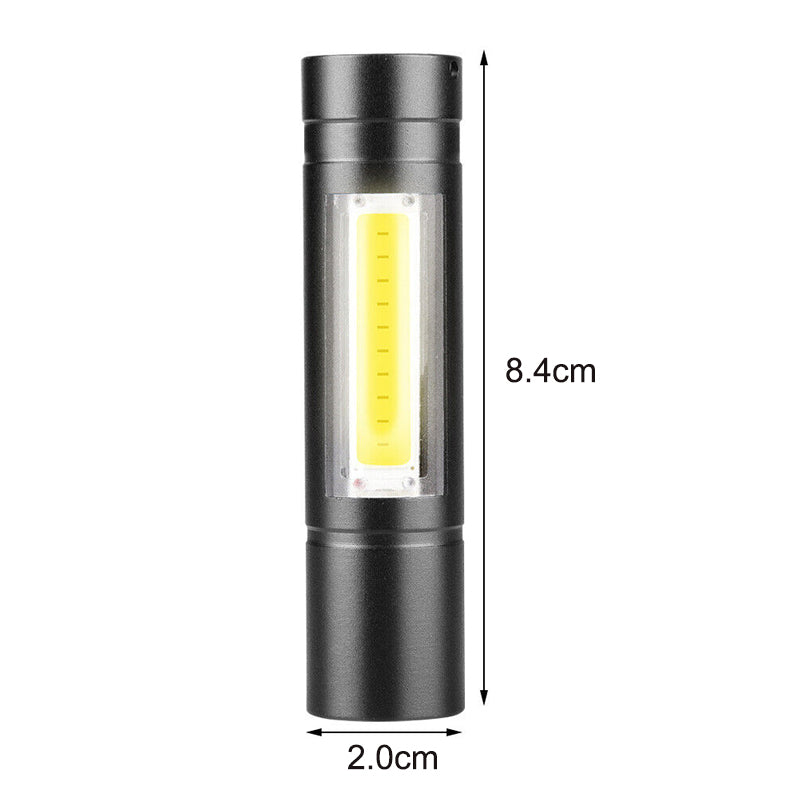 Super Bright Camping Torch Lamp COB Mini LED Flashlight USB Charging