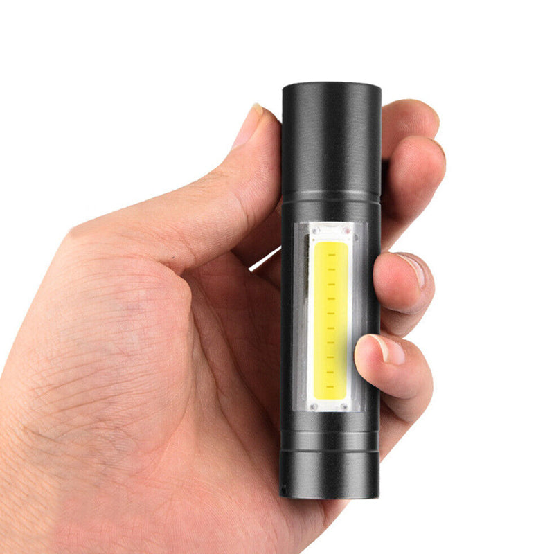 Super Bright Camping Torch Lamp COB Mini LED Flashlight USB Charging