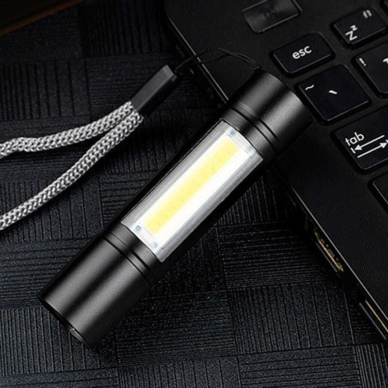 Super Bright Camping Torch Lamp COB Mini LED Flashlight USB Charging