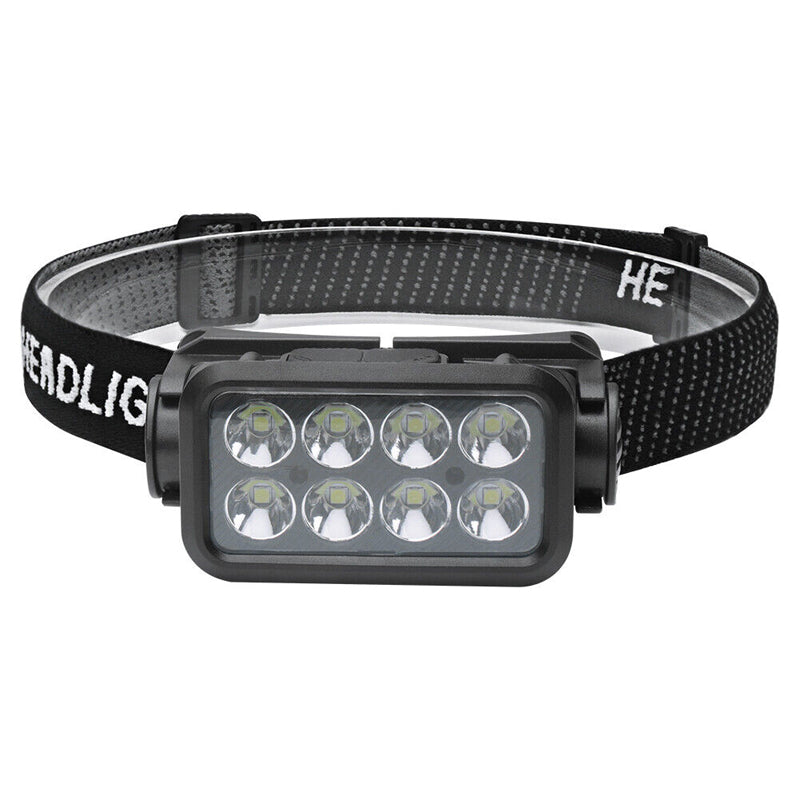 LED Motion Sensor Head Torch Waterproof Headlamp USB Rechargeable