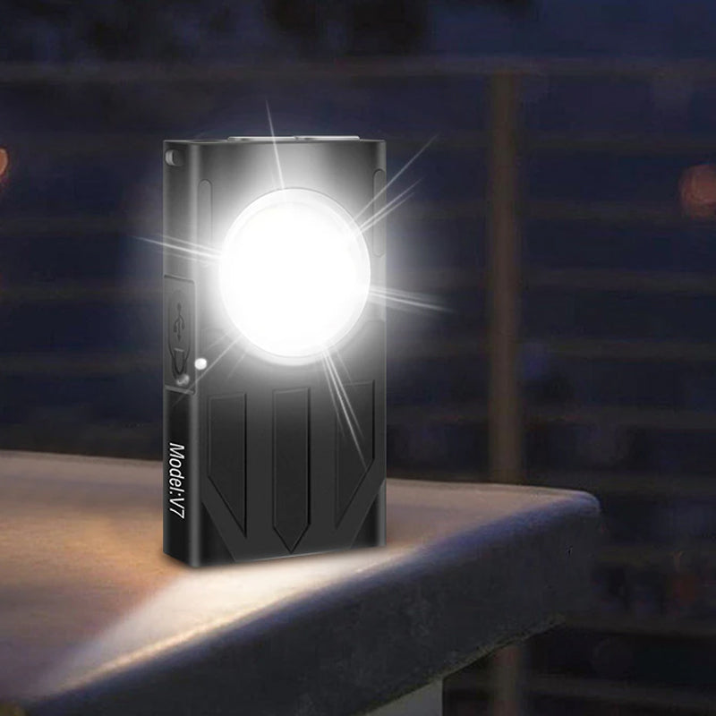 Waterproof LED Light Keychain Torch Lamp Flashlight  USB Rechargeable