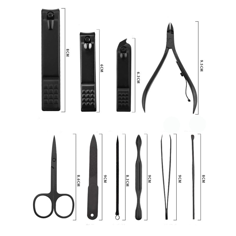 18pcs Nail Clippers Manicure Set Tools Pedicure Trimming Grooming Tool Kit