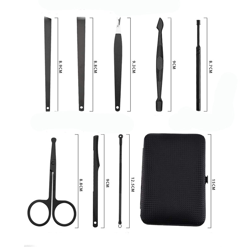 18pcs Nail Clippers Manicure Set Tools Pedicure Trimming Grooming Tool Kit