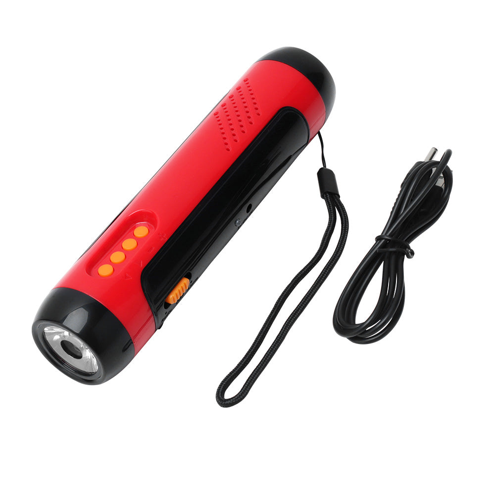 Hand Crank Solar FM Radio Flashlight and Emergency Charger