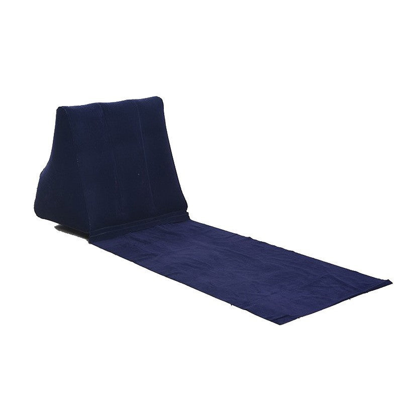 Waterproof Outdoor Inflatable Beach Pillow Triangle Cushion with Beach Mat