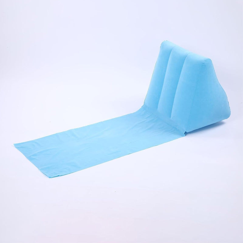 Waterproof Outdoor Inflatable Beach Pillow Triangle Cushion with Beach Mat