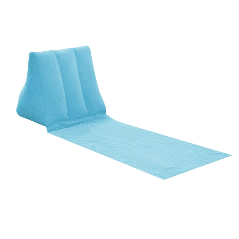 Waterproof Outdoor Inflatable Beach Pillow Triangle Cushion with Beach Mat