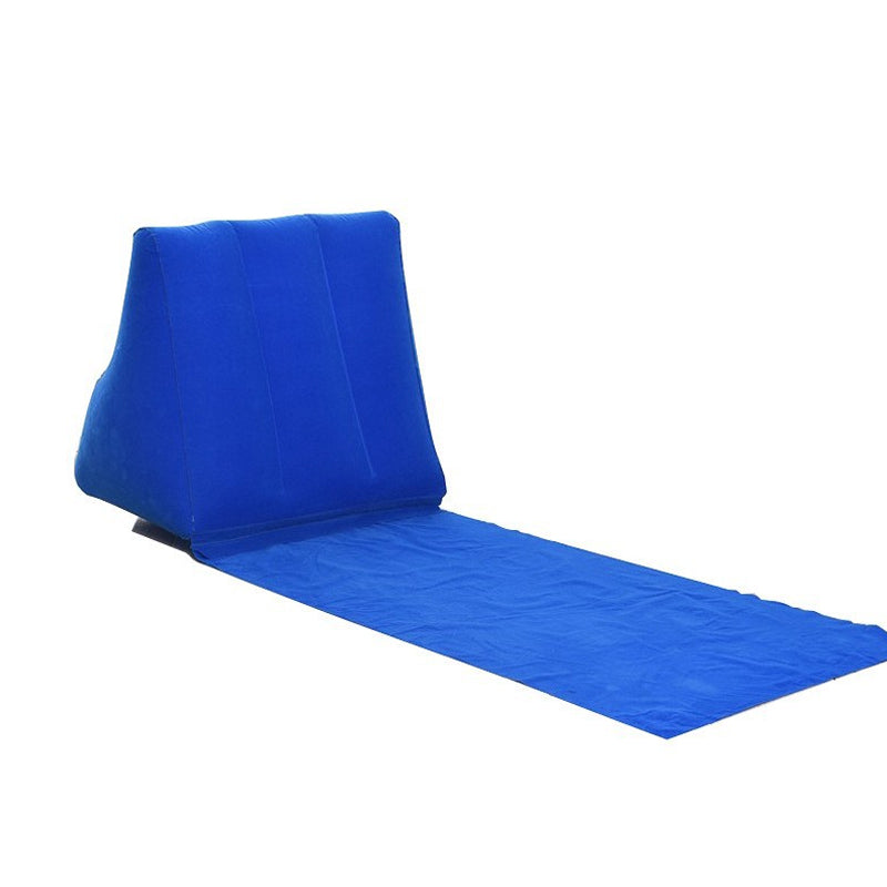 Waterproof Outdoor Inflatable Beach Pillow Triangle Cushion with Beach Mat