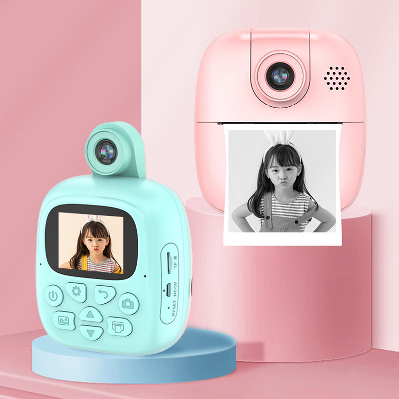 Kids Instant Thermal Print Digital Camera and Video Recorder with 2 Inch HD and 1080P Screen