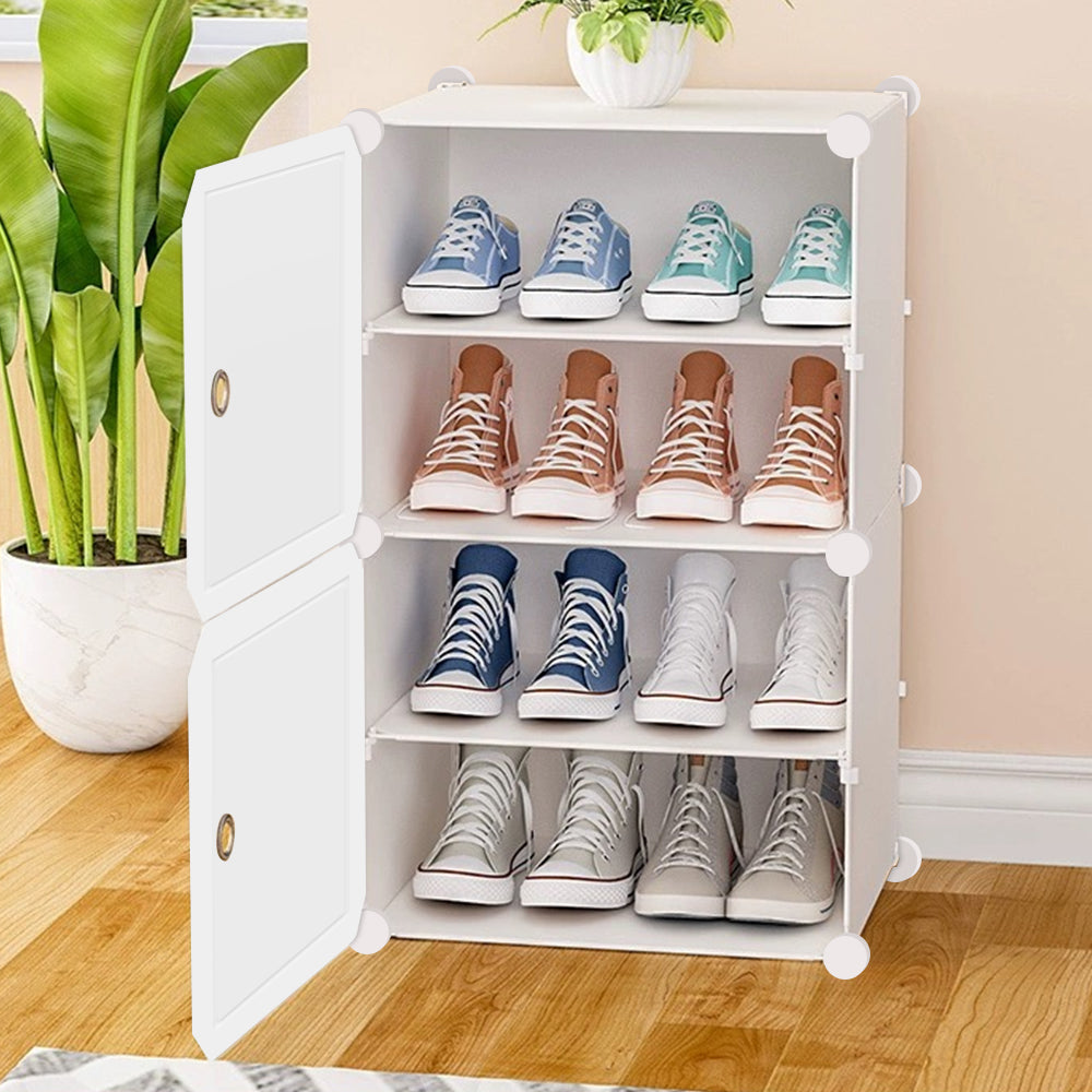 1/2 Door Large Capacity Shoe Display Organization Cabinet