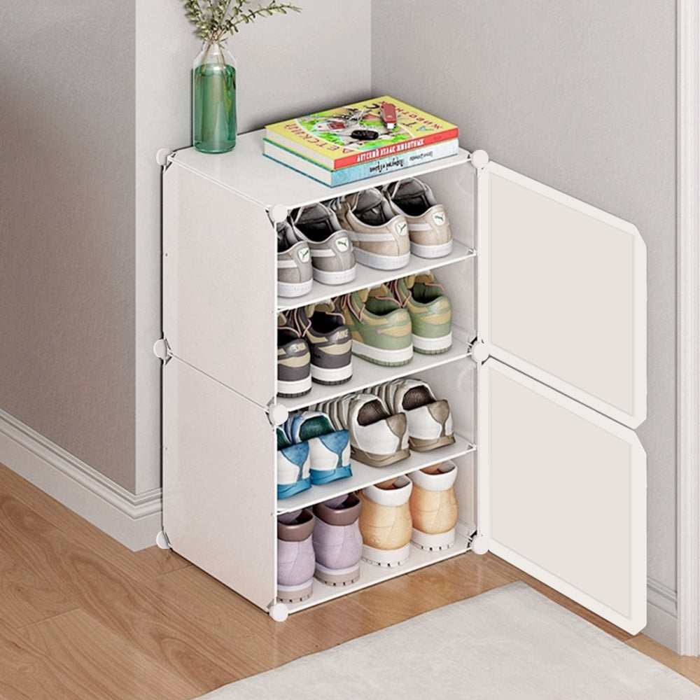 1/2 Door Large Capacity Shoe Display Organization Cabinet