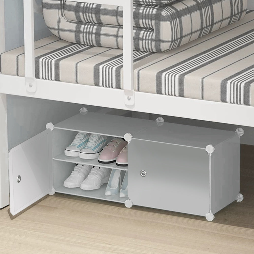 1/2 Door Large Capacity Shoe Display Organization Cabinet