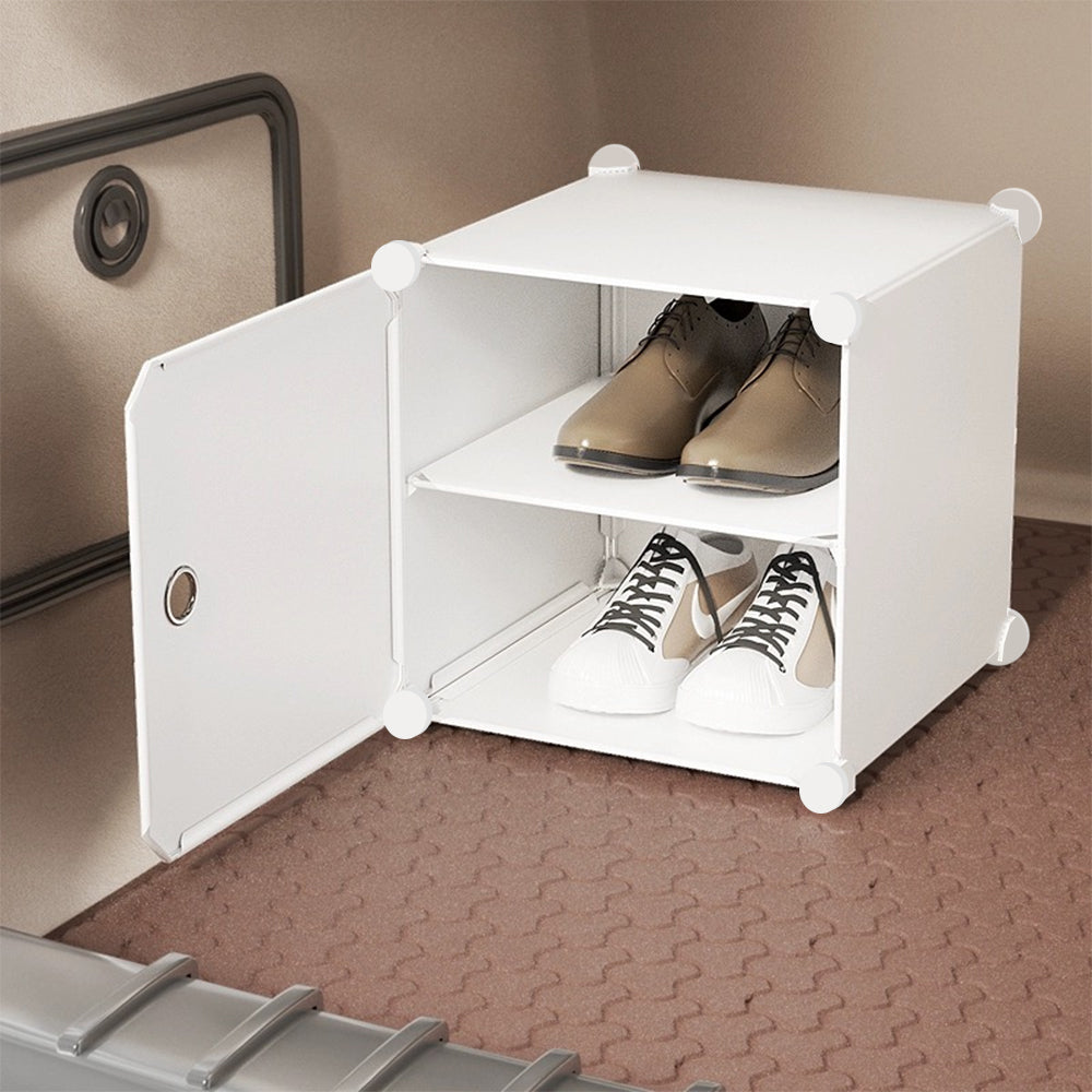 1/2 Door Large Capacity Shoe Display Organization Cabinet