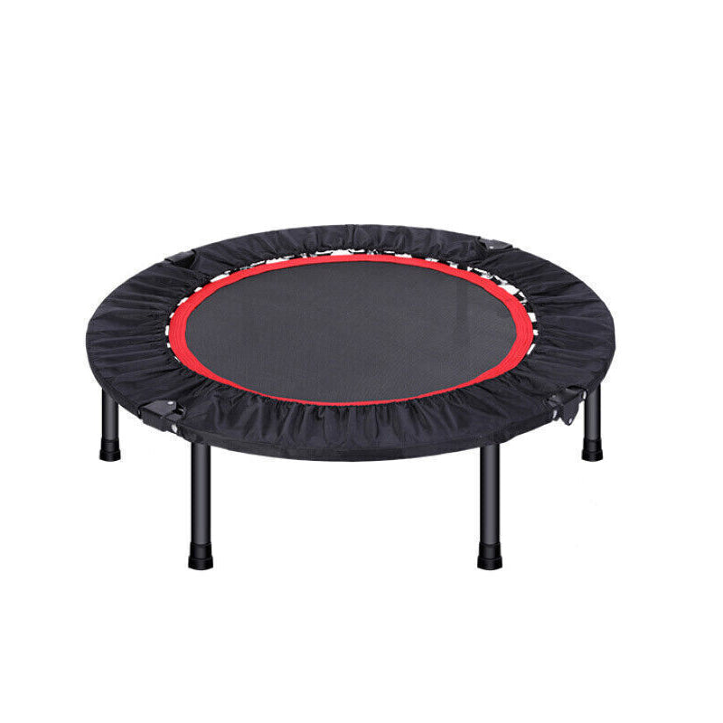 40 Degree Foldable Mini Trampoline Safe for Gym and Cardio Fitness Exercise-Black