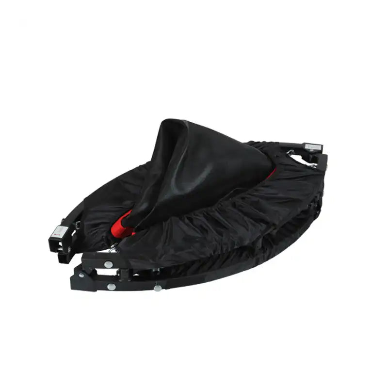 40 Degree Foldable Mini Trampoline Safe for Gym and Cardio Fitness Exercise-Black