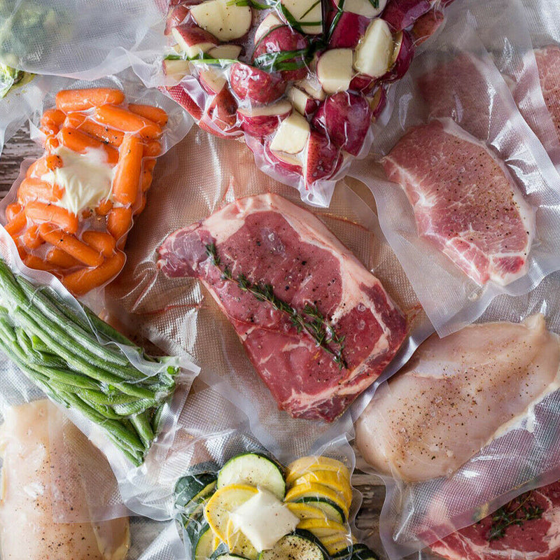 100 Pcs Commercial Grade Airtight Vacuum Food Sealer Bag