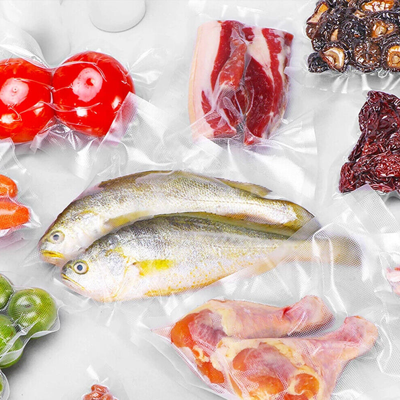 100 Pcs Commercial Grade Airtight Vacuum Food Sealer Bag