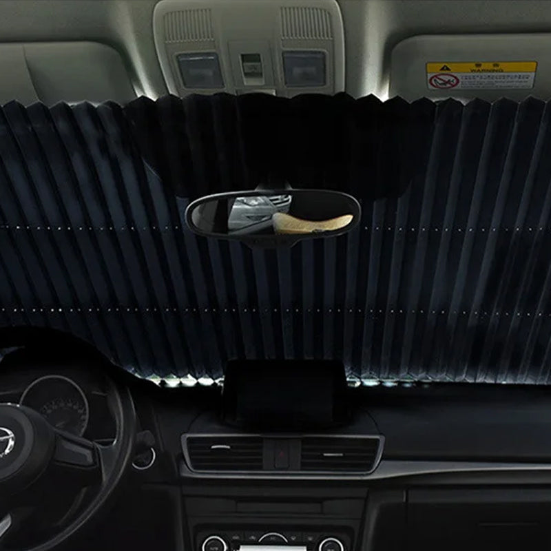 Retractable Auto Roller Sunshade Blinds for Car Front Windscreen