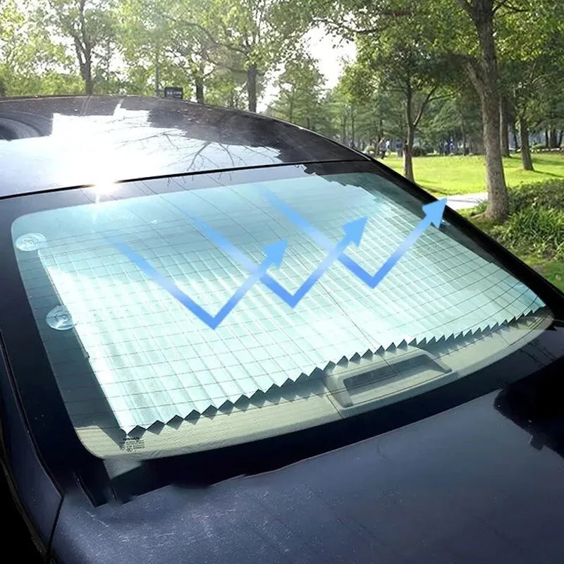 Retractable Auto Roller Sunshade Blinds for Car Front Windscreen