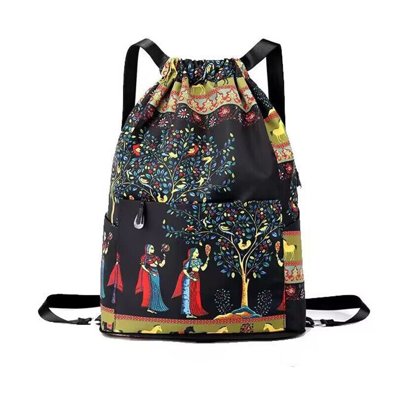 Foldable Drawstring Large Capacity Travel and Sports Backpack
