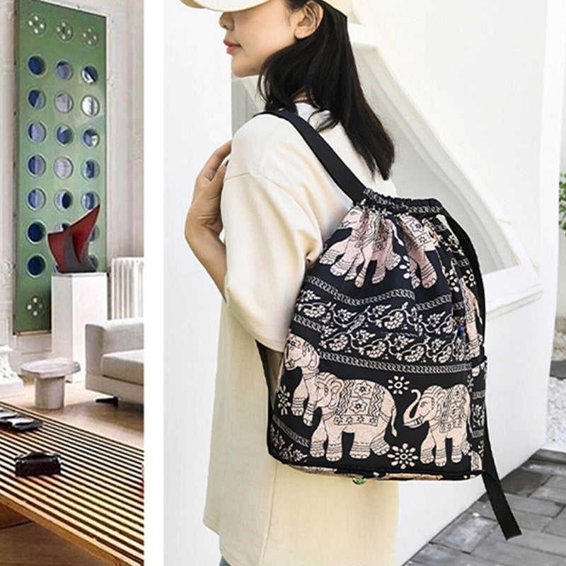 Foldable Drawstring Large Capacity Travel and Sports Backpack