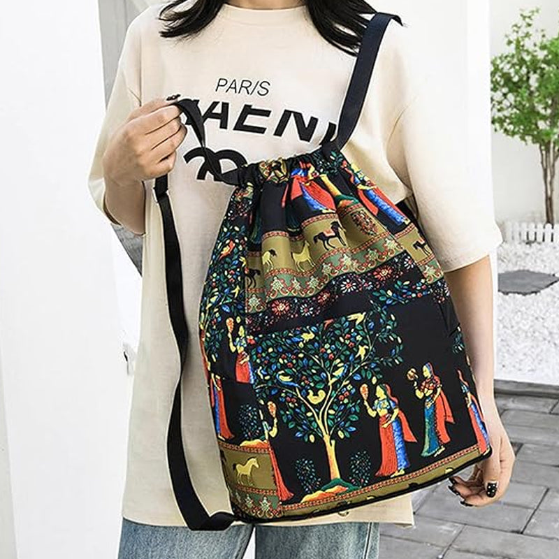 Foldable Drawstring Large Capacity Travel and Sports Backpack