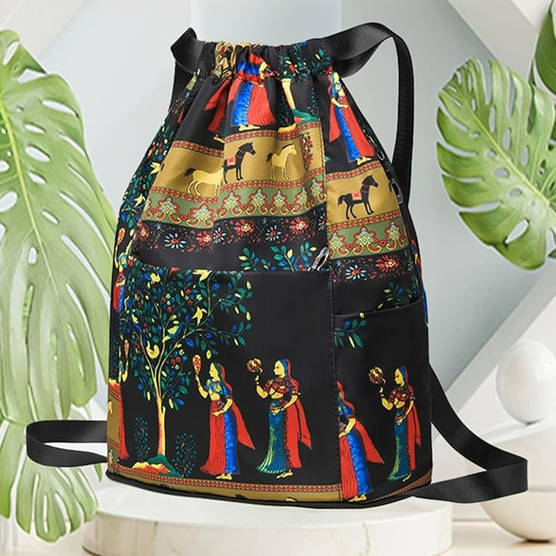 Foldable Drawstring Large Capacity Travel and Sports Backpack