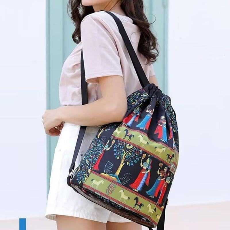 Foldable Drawstring Large Capacity Travel and Sports Backpack