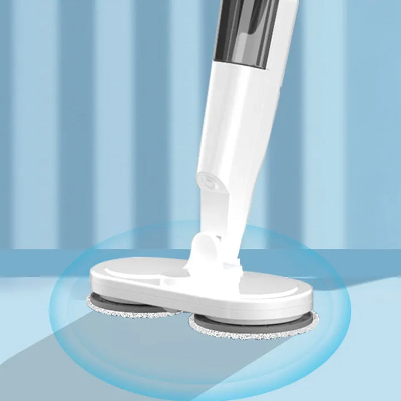 Cordless Electric Spin Mop Polisher with Water Tank and Cloths- USB Charging