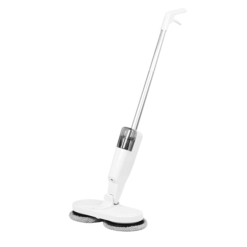 Cordless Electric Spin Mop Polisher with Water Tank and Cloths- USB Charging