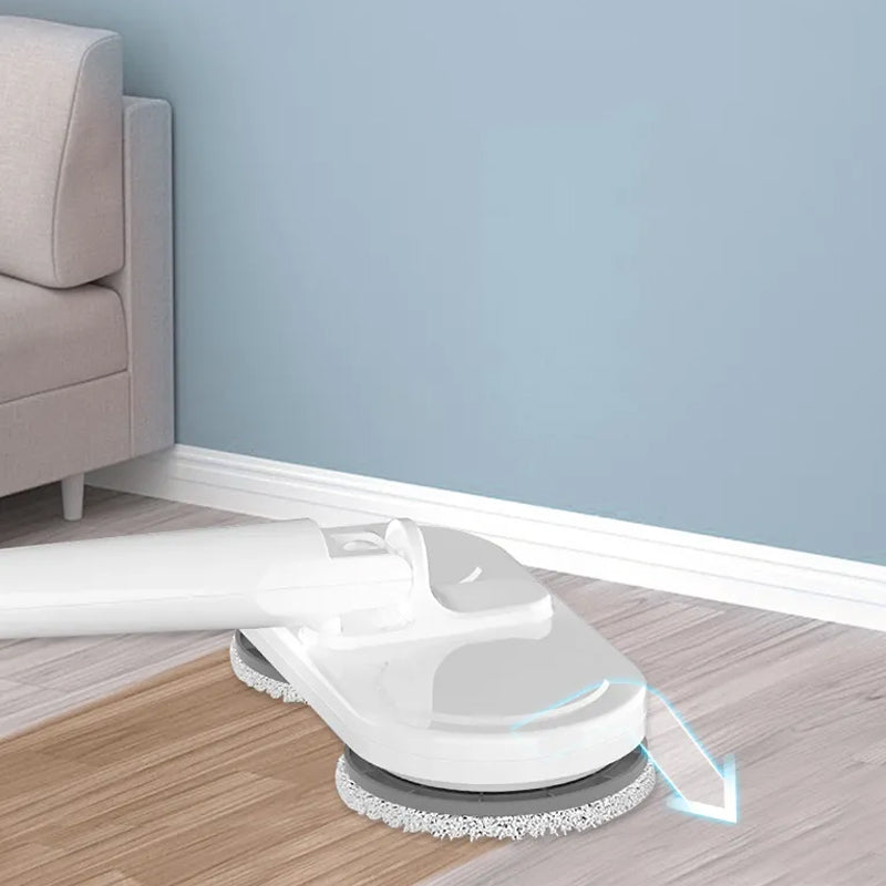 Cordless Electric Spin Mop Polisher with Water Tank and Cloths- USB Charging