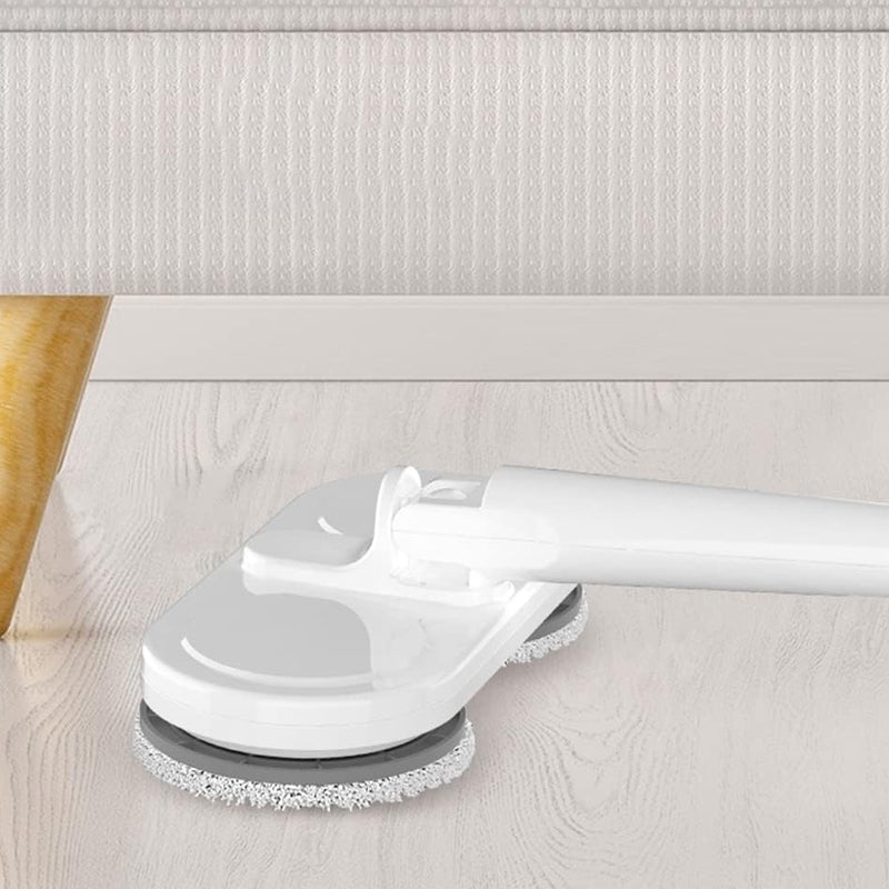 Cordless Electric Spin Mop Polisher with Water Tank and Cloths- USB Charging