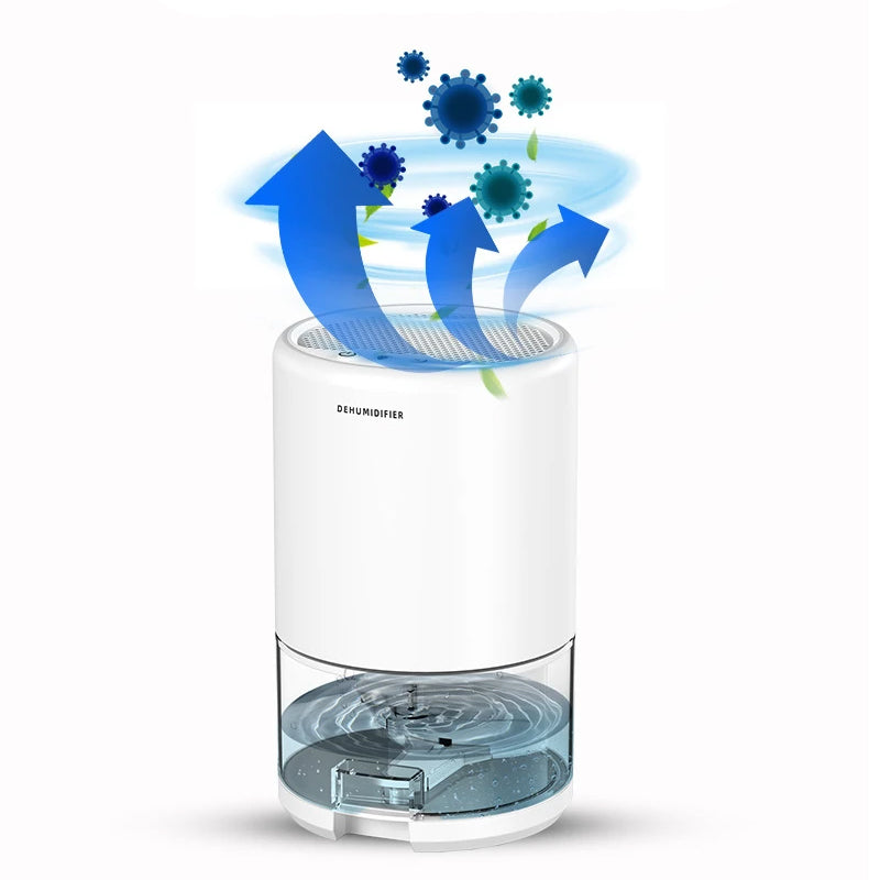 Moisture Absorber Mini Air Dehumidifier Room Air Dryer- Black, White