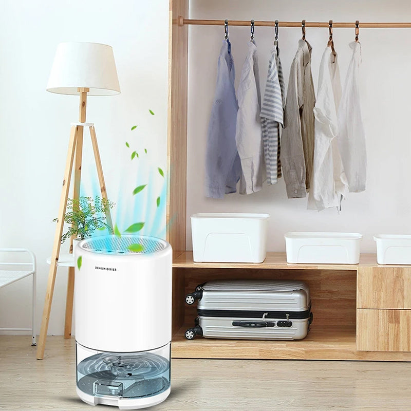 Moisture Absorber Mini Air Dehumidifier Room Air Dryer- Black, White